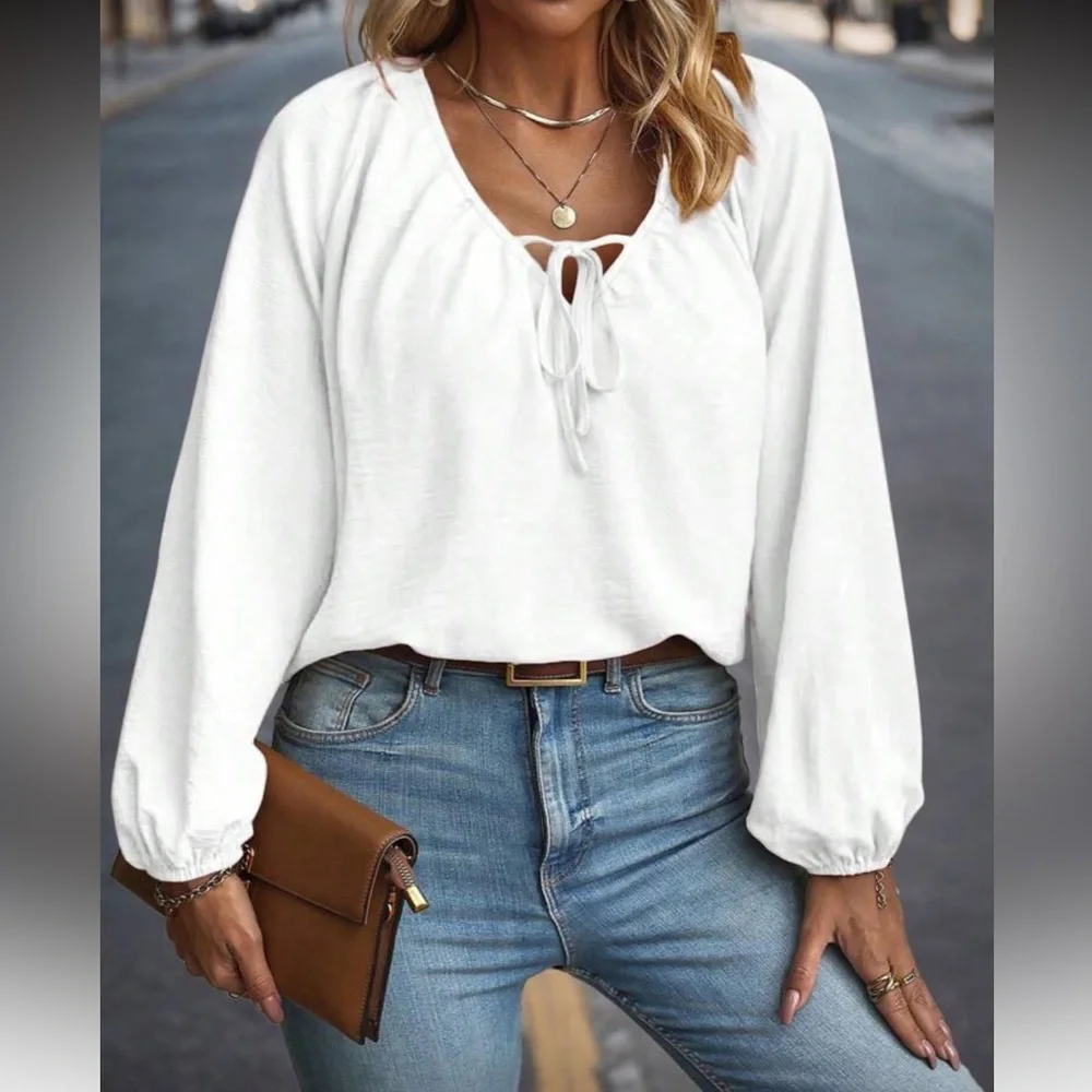 Elegant White Women's Top